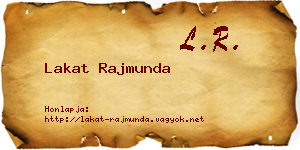 Lakat Rajmunda névjegykártya